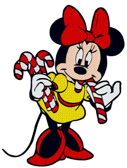 Minnie Mouse Candy Cane